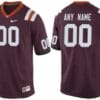 Custom Virginia Tech Hokies Jersey Name Number Jersey NCAA Red