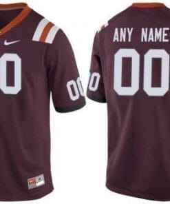 Custom Virginia Tech Hokies Jersey Name Number Jersey NCAA Red