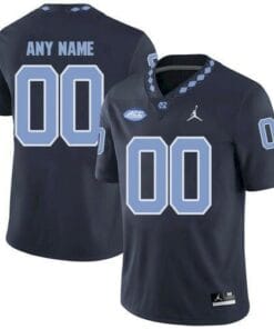 Custom UNC Jersey Navy College Football