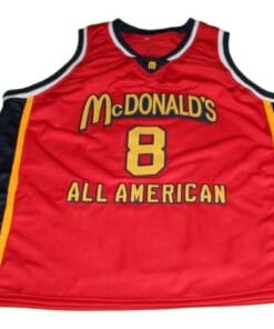 Alternative view of Kobe Bryant #8 McDonald's All American Basketball Jersey Red