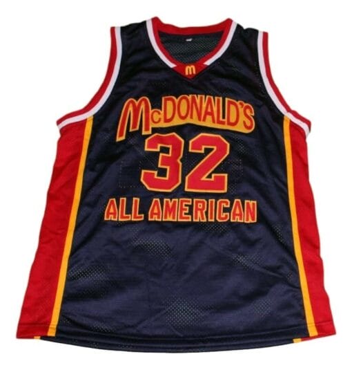 Lebron James #32 McDonalds All American Basketball Jersey Black - Image 2