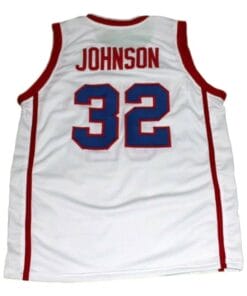 Magic Johnson #32 Vikings High School Basketball Jersey White