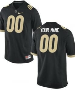 Purdue Boilermakers Custom Jersey Name Number NCAA Black