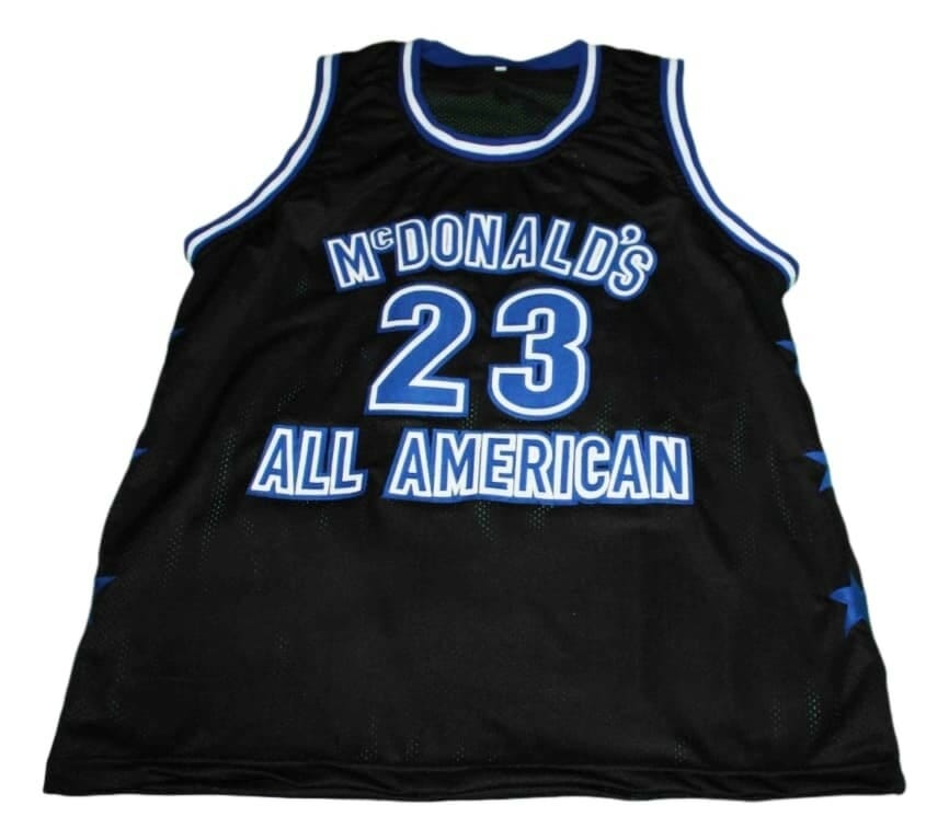 Michael Jordan #23 McDonalds All American Basketball Jersey Black - Image 2