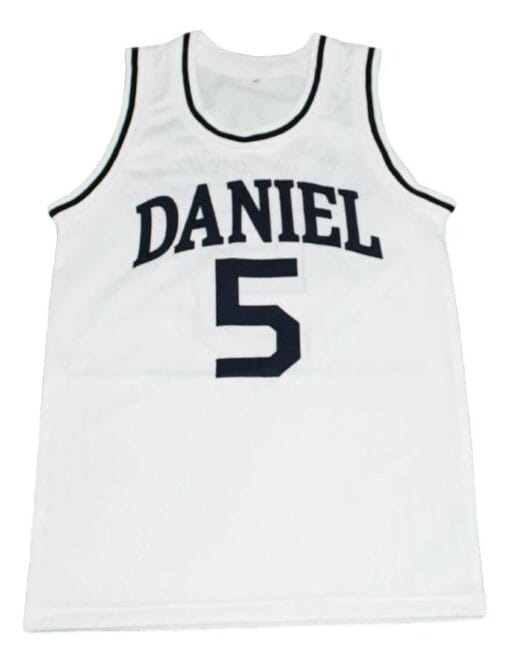 Pete Maravich #5 Daniel High School New Basketball Jersey White