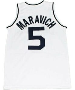 Pete Maravich #5 Daniel High School New Basketball Jersey White