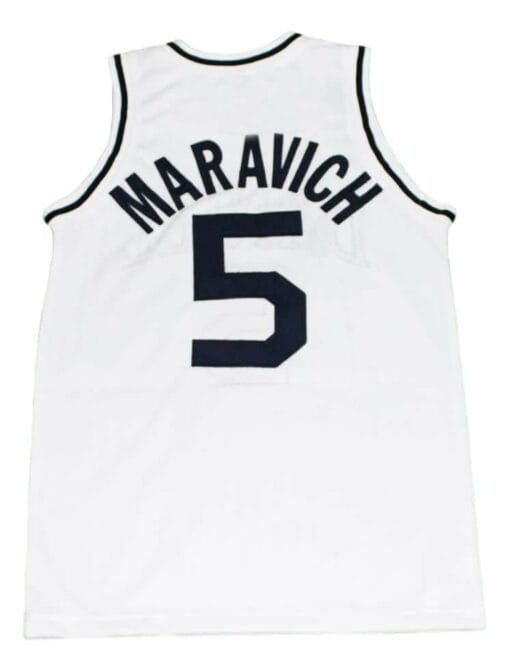 Pete Maravich #5 Daniel High School New Basketball Jersey White