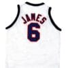 Lebron James #6 Team USA Basketball Jersey White