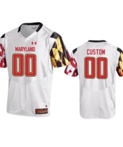 Maryland Terrapins Custom Name Number Football Jersey White