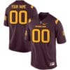 Custom Arizona State Football Jersey Name and Number Scarlet