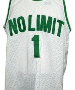 #1 No Limit Basketball Jersey Sewn White