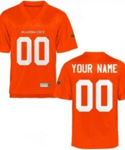 Custom Oklahoma State Cowboys Jersey Football Orange