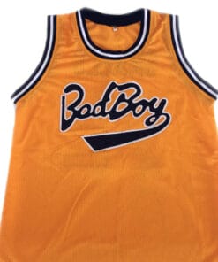 Alternative view of Biggie Smalls #72 Bad Boy Notorious Big New Basketball Jersey Yellow