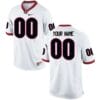 Custom Georgia Bulldogs Jersey White College Football Style 2