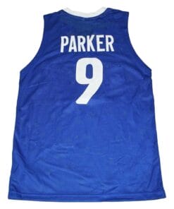 Tony Parker #9 Team France New Basketball Jersey Blue