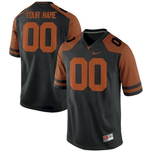 Custom Texas Longhorns Jersey College Football Black