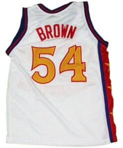 Kwame Brown #54 McDonald's All American Basketball Jersey White