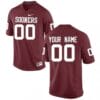 Custom OU Football Jersey Red College
