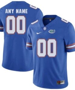 Custom Florida Gators Jersey Royal Blue College Football