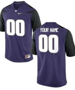 Custom Washington Huskies Jersey Name Number Jersey Purple College Football