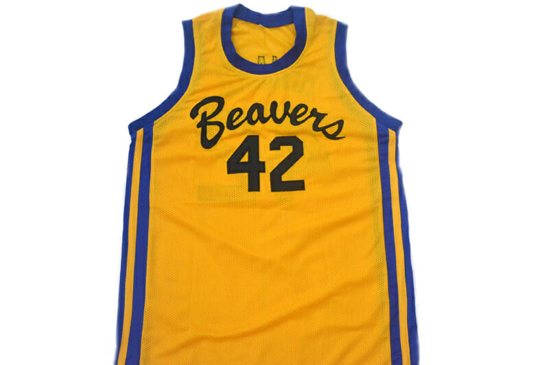 Howard #42 Beavers Teen Wolf Basketball Jersey Yellow