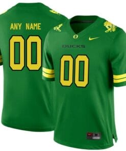 Custom Oregon Ducks Jersey College Football Green Stitched