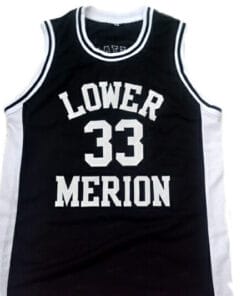 Alternative view of Kobe Bryant #33 Lower Merion High School Basketball Jersey Black