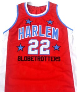 Alternative view of Curly #22 Harlem Globetrotters Basketball Jersey Red