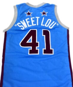 Sweet Lou #41 Harlem Globetrotters Basketball Jersey Light Blue