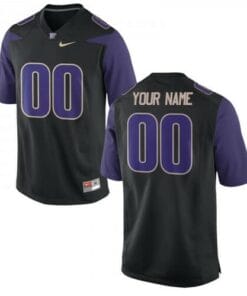 Custom Washington Huskies Jersey Name Number Jersey Black College Football