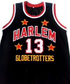 Wilt Chamberlain #13 Harlem Globetrotters Basketball Jersey Black