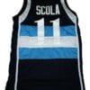 Luis Scola #11 Topper Argentina Basketball Jersey Navy Blue