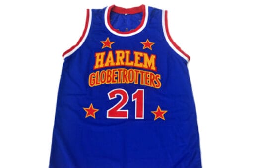 Kevin Special K #21 Harlem Globetrotters Basketball Jersey Blue - Image 2