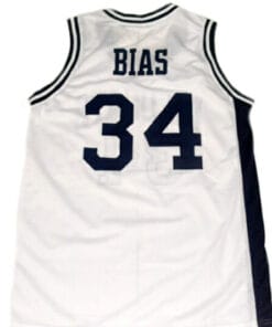 Len Bias #34 Wildcats High School Basketball Jersey White