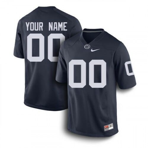 Custom Penn State Jersey Name Number Blue NCAA