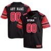 Custom Utah Utes Jersey Black College Football