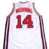 Alonzo Mourning #14 Team USA Basketball Jersey White