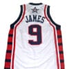 Lebron James #9 Team USA Basketball Jersey White