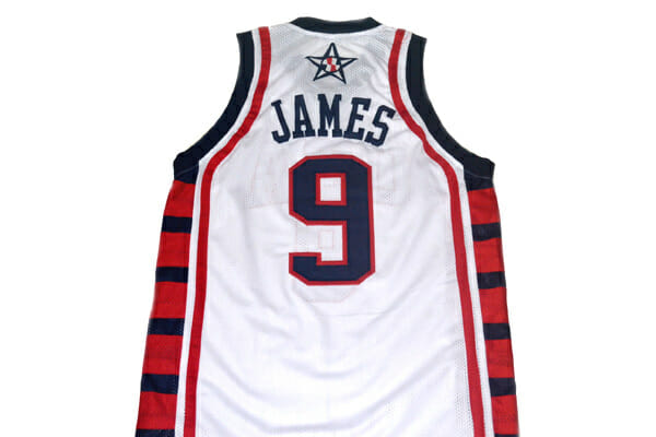 Lebron James #9 Team USA Basketball Jersey White