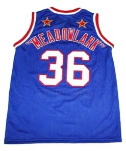 Meadowlark #36 Harlem Globetrotters Basketball Jersey Blue