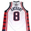 Carmelo Anthony #8 Team USA Basketball Jersey White