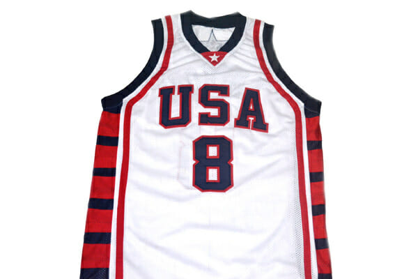 Carmelo Anthony #8 Team USA Basketball Jersey White - Image 2