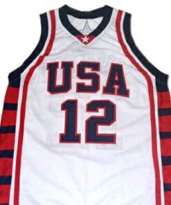 Alternative view of Amare Stoudemire #12 Team USA Basketball Jersey White