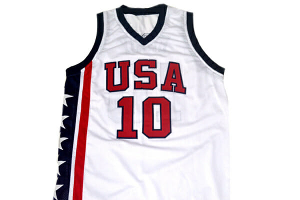 Mike Bibby #10 Team USA Basketball Jersey White