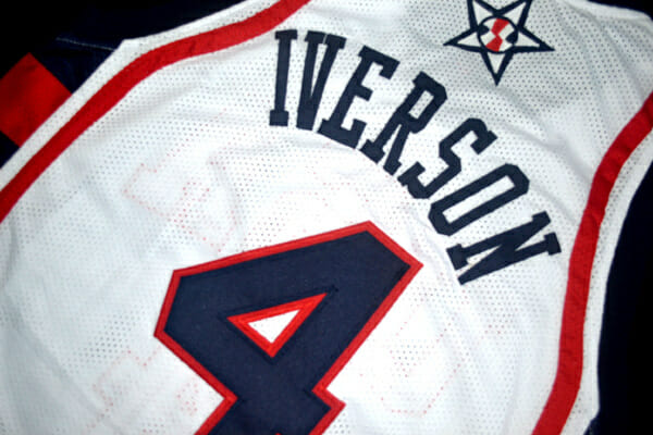 Allen Iverson #4 Team USA New Basketball Jersey White - Image 3