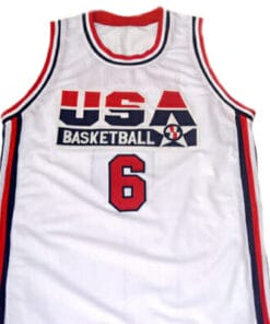 Derrick Coleman #6 Team USA Basketball Jersey White