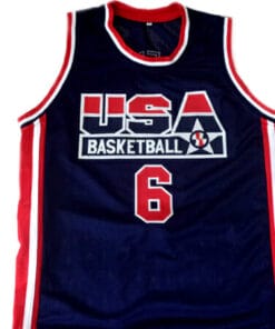 Derrick Coleman #6 Team USA Basketball Jersey Navy Blue