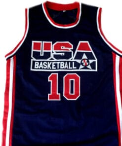Reggie Miller #10 Team USA Basketball Jersey Navy Blue