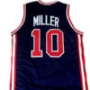 Reggie Miller #10 Team USA Basketball Jersey Navy Blue
