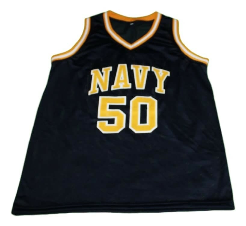 David Robinson #50 Navy New Basketball Jersey Navy Blue